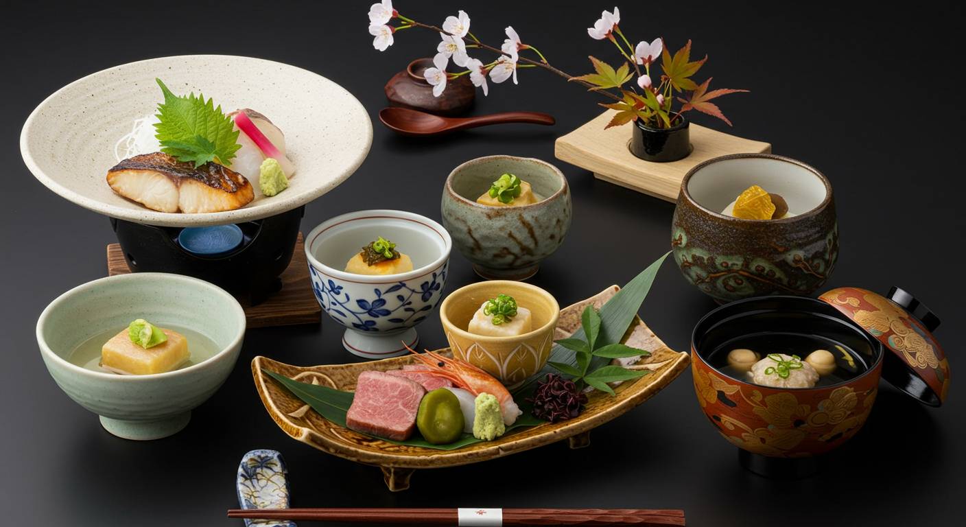 しげよしの会席膳で味わう四季折々の日本料理